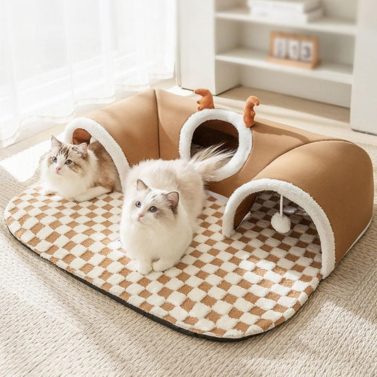Multi-Functional Pet Tunnel Bed
